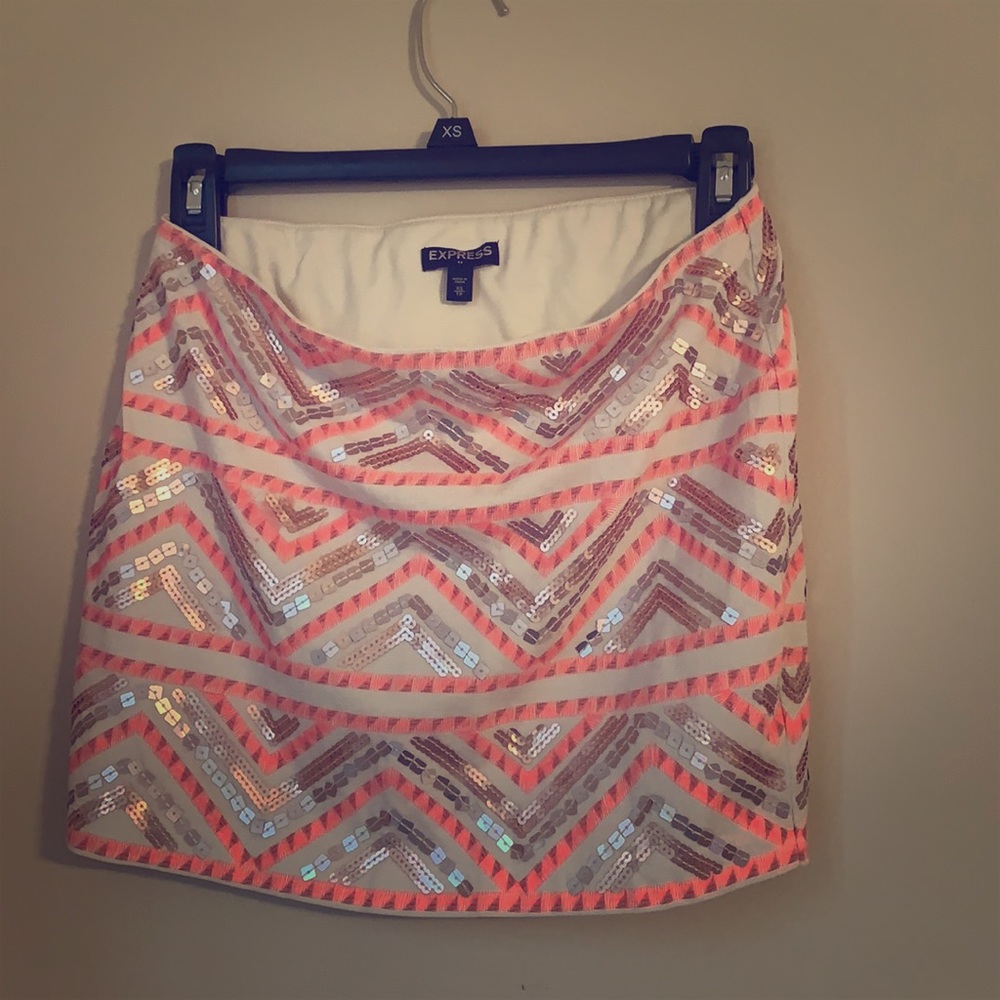 Sequin mini skirt